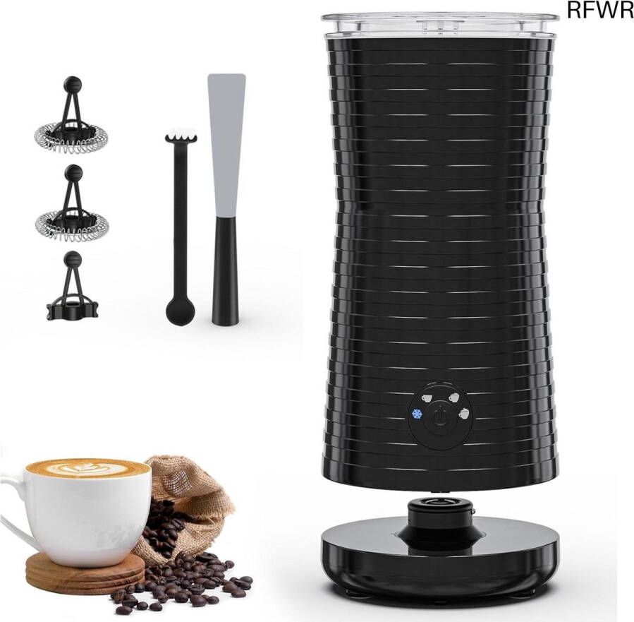 RFWR 4 in 1 Elektrische Melkopschuimer met Heet en Koud Schuim Perfect voor Cappuccino en Latte