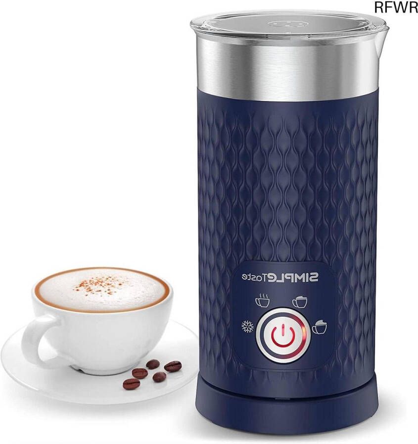 RFWR 4-in-1 Elektrische Melkopschuimer voor Romig Melkschuim en Warme Melk