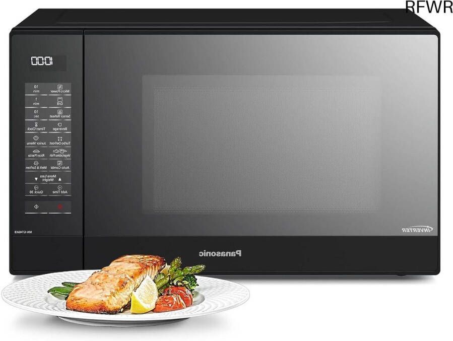 RFWR Aanrecht Magnetron met Grill 1000W 24 Automatische Programma's 31 Liter Capaciteit Zwart