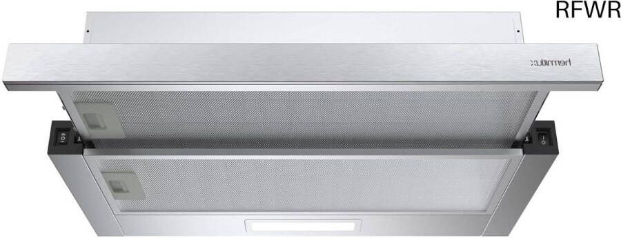 RFWR Afzuigkap 60 cm voor luchtafvoer of recirculatie met 360 m³ h zuigkracht