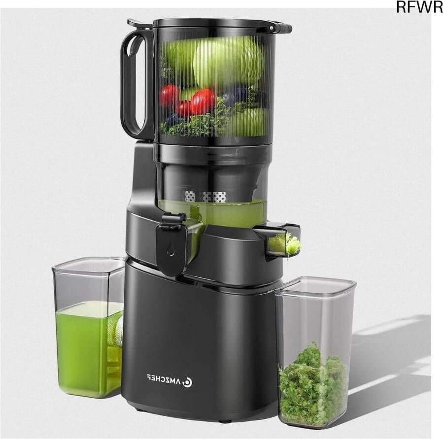 RFWR Automatische 250 W sapcentrifuge met 135 mm opening en 1 8 l capaciteit ideaal voor groenten en fruit