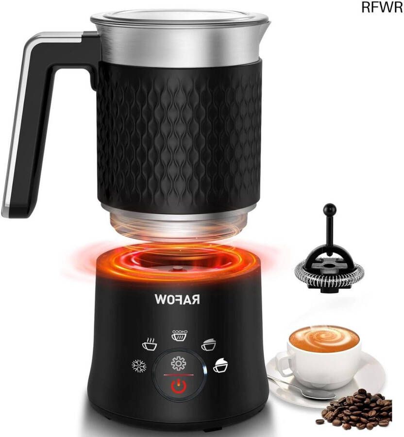 RFWR Automatische 5-in-1 melkopschuimer voor warme en koude dranken 350 ml