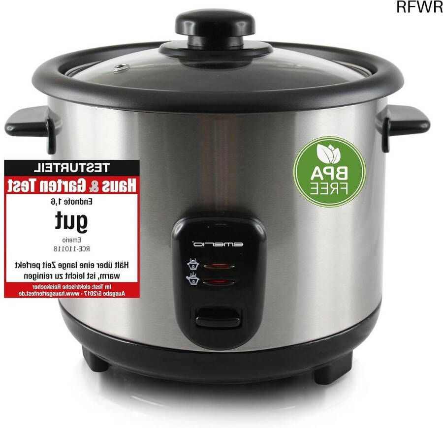 RFWR Automatische eco rijstkoker 1 5L met warmhoudfunctie en antiaanbaklaag