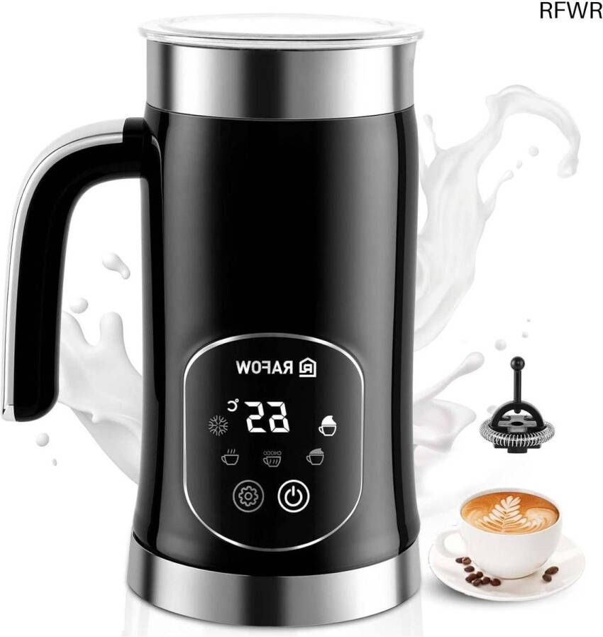 RFWR Automatische melkopschuimer 5-in-1 met grote inhoud voor warm en koud melkschuim