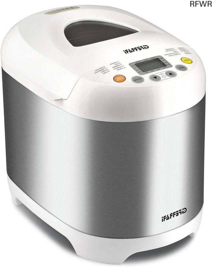 RFWR Broodbakmachine met 19 programma's en 550 W vermogen Roestvrij staal