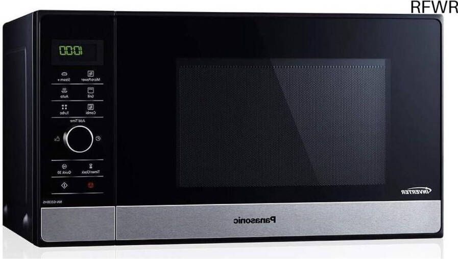 RFWR Combi-magnetron met grill en stoomkoker 1000W 23L Zwart RVS