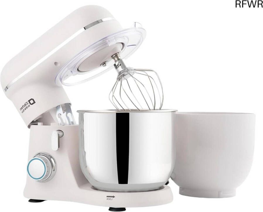 RFWR Compacte keukenmachine met dubbele 3 5L kommen en 10 snelheden