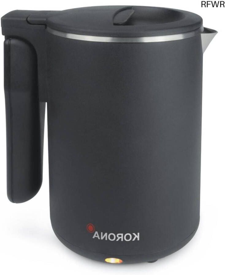 RFWR Compacte Reiswaterkoker 0 6 liter Ideaal voor Kamperen en Reizen Snelle Verwarming en Veilig in Gebruik