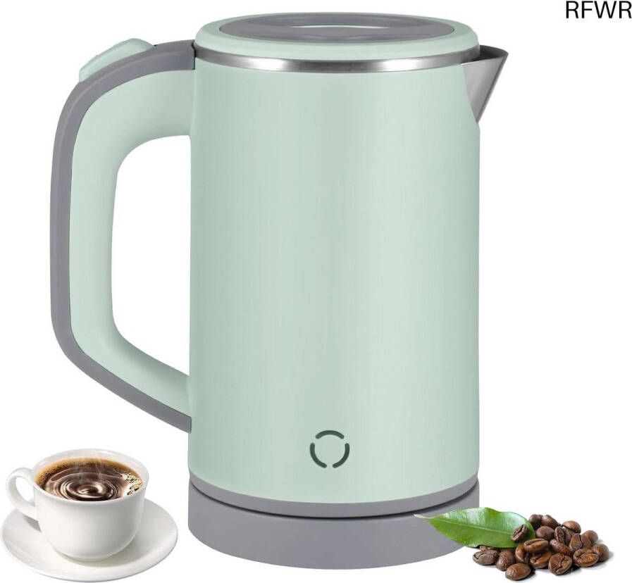 RFWR Compacte Reiswaterkoker 0 8L 600W Stijlvol Groen
