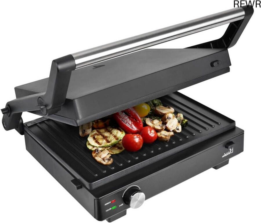 RFWR Contactgrill met afneembare grillplaten en traploze temperatuurinstelling