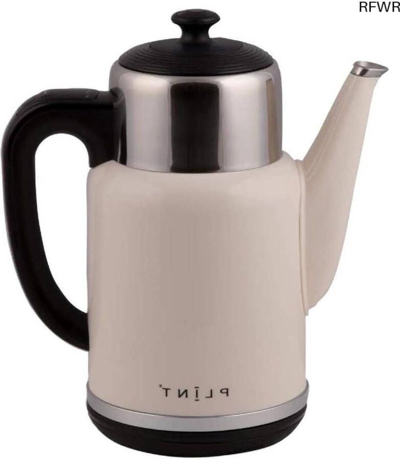 RFWR Crèmekleurige Draadloze Waterkoker 1 7 Liter met Dubbelwandig Ontwerp en Snelkookfunctie