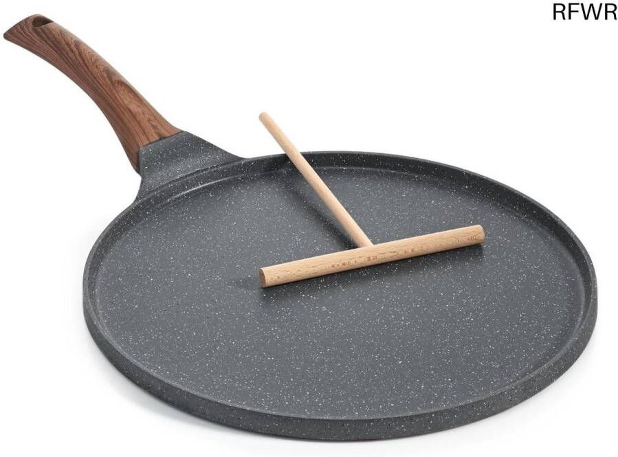 RFWR Crêpepan Inductie 30 cm met Antiaanbaklaag en Ergonomisch Handvat