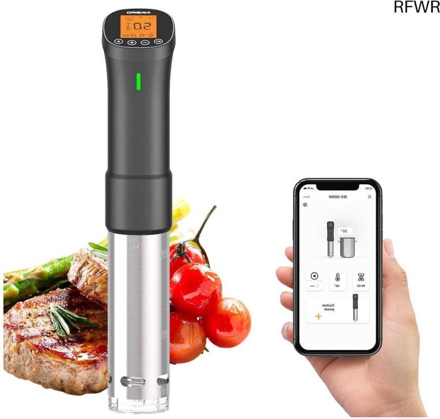 RFWR Culinaire Sous Vide Koker met WiFi en Precisie Temperatuurregeling 1000W Dompel Circulator