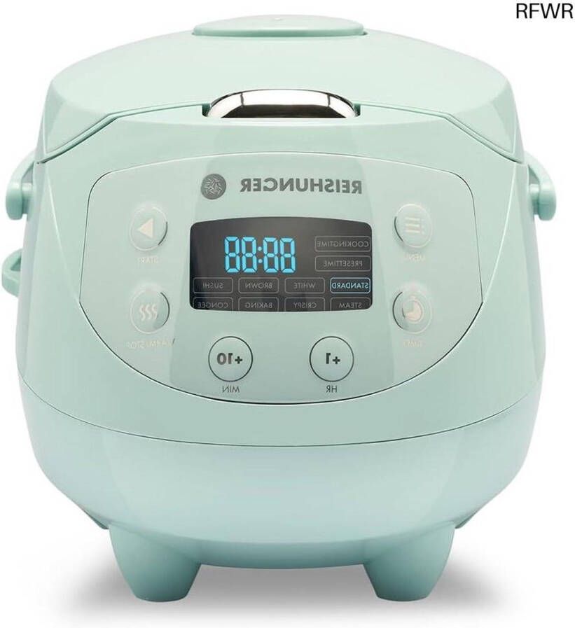 RFWR Digitale rijstkoker 0 6l met 8 programma's en 7-fasen-kooktechnologie voor perfecte rijst