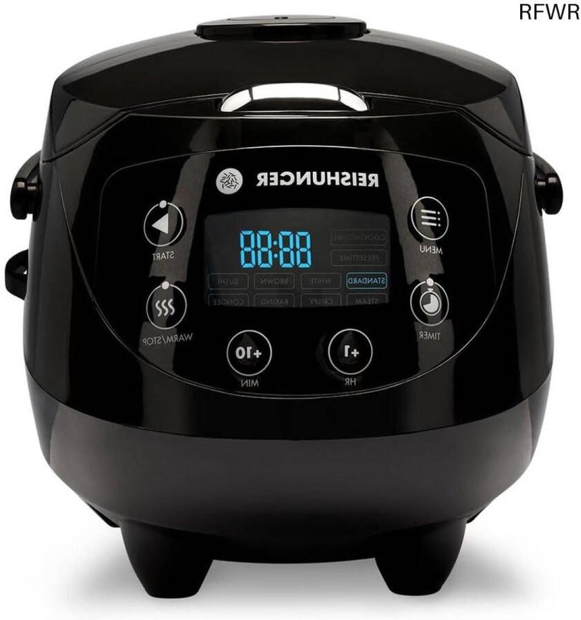 RFWR Digitale rijstkoker 0 6L Multicooker met 8 programma's en 7-fasen-technologie Voor perfect gekookte rijst
