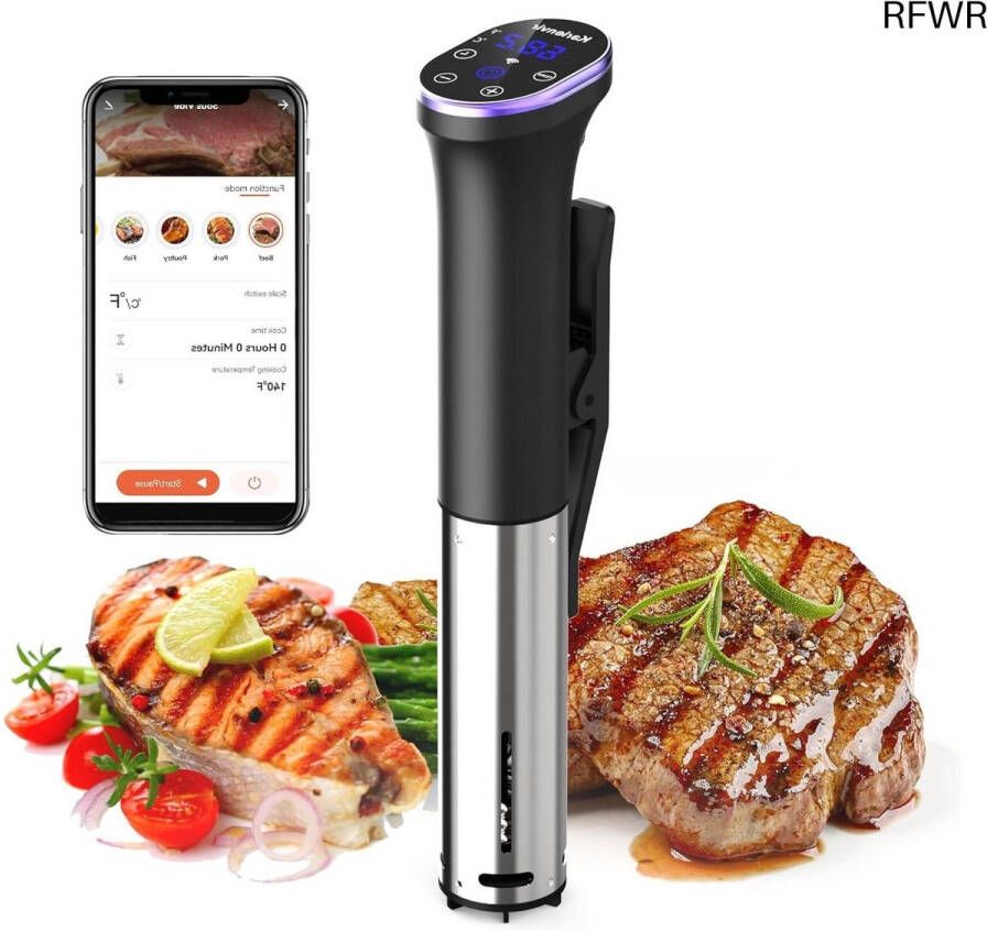 RFWR Draadloze Sous Vide Koker met WiFi Besturing en Precisie Temperatuurregeling