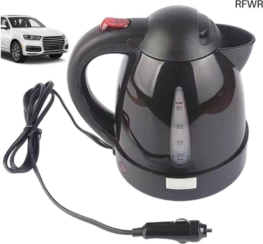 RFWR Draagbare 12V Elektrische Boiler Waterkoker 1000ml voor Auto en Kamperen