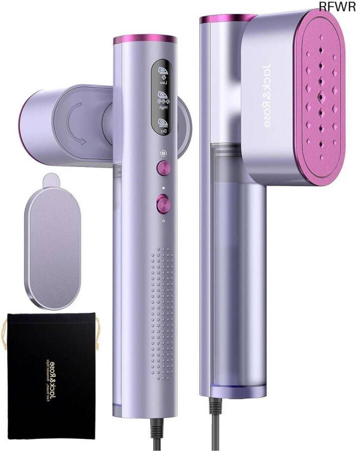 RFWR Draagbare 2-in-1 Stoomstomer voor Kleding met Snel Opwarmen en Dual Voltage