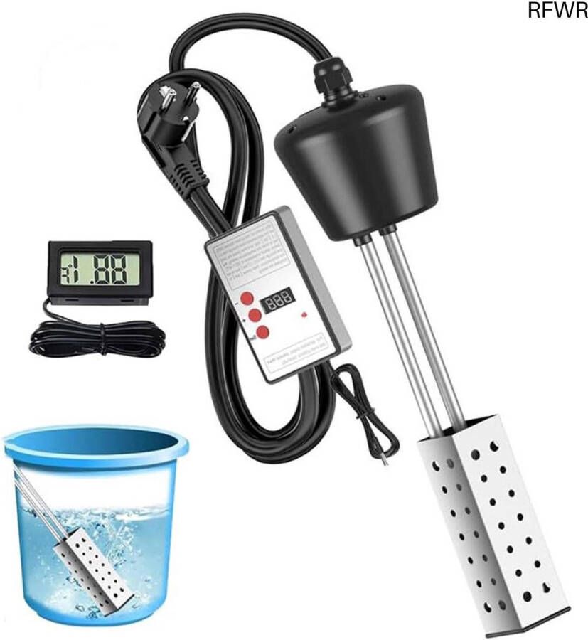 RFWR Draagbare Dompelboiler Met Thermostaat 2500 W Voor Snel Warm Water