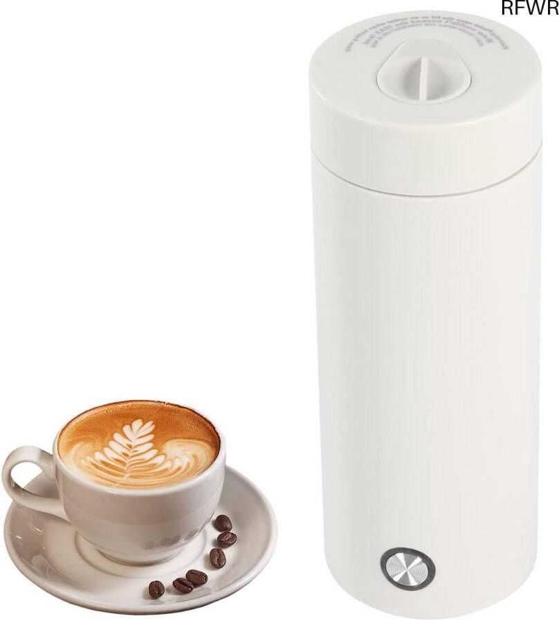 RFWR Draagbare Mini Waterkoker 400 ml met Warmhoudfunctie en Automatische Uitschakeling