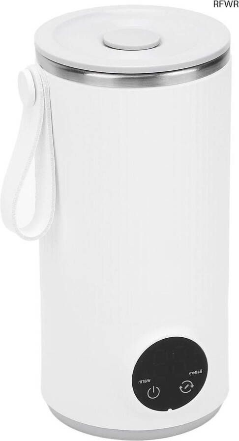 RFWR Draagbare waterkoker met 4 temperatuurinstellingen Roestvrijstalen warmwaterkoker met USB-oplaadfunctie