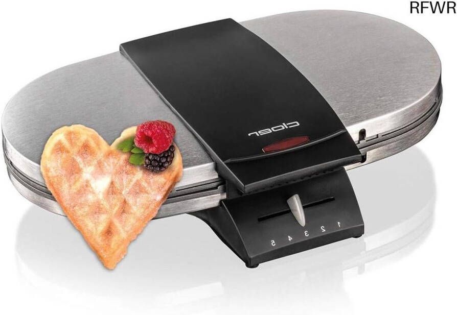 RFWR Dubbel Wafelijzer voor Hartwafels 1700 W 15 5 cm