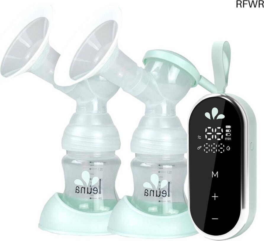 RFWR Dubbele Elektrische Borstkolf voor Moedermelk met Touchscreen en 12 Instellingen