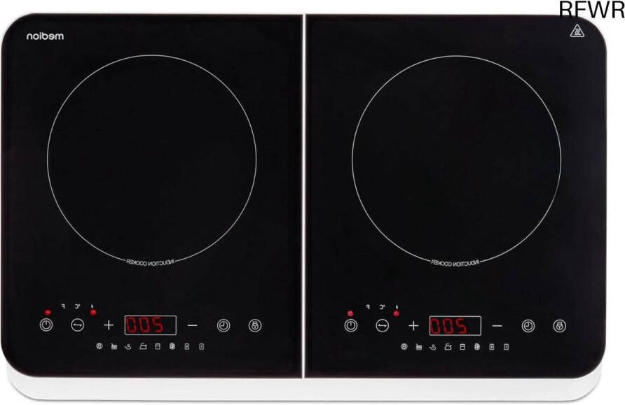 RFWR Dubbele inductiekookplaat 3500 watt met 10 temperatuurinstellingen en LED-display