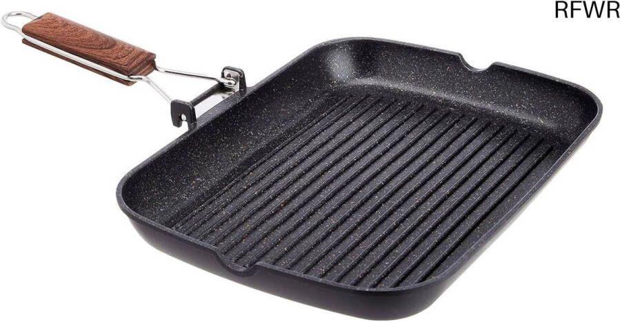 RFWR Ecochef Grillpan voor Inductie met Antiaanbaklaag 34 x 24 cm