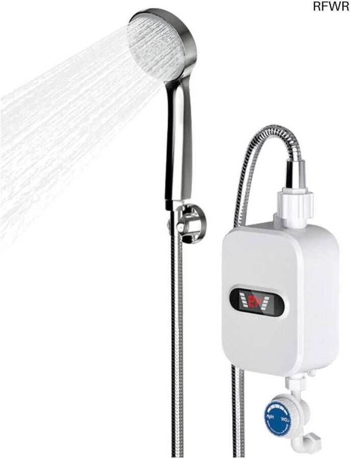 RFWR Elektrische Boiler 3 5 kW met Handdouche en Temperatuurweergave voor Keuken en Badkamer
