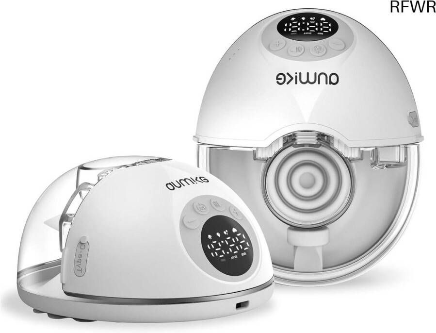 RFWR Elektrische Borstkolf Dubbele Draadloze Handsfree Met Modusgeheugenfunctie 12 Niveaus en 4 Modi Oplaadbare Borstkolf Ergonomisch Ontwerp