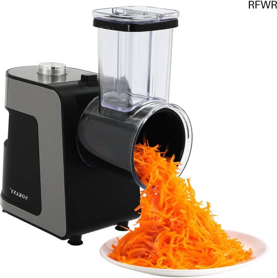 RFWR Elektrische Groenterasp 1000 W met 10 Rvs Messen