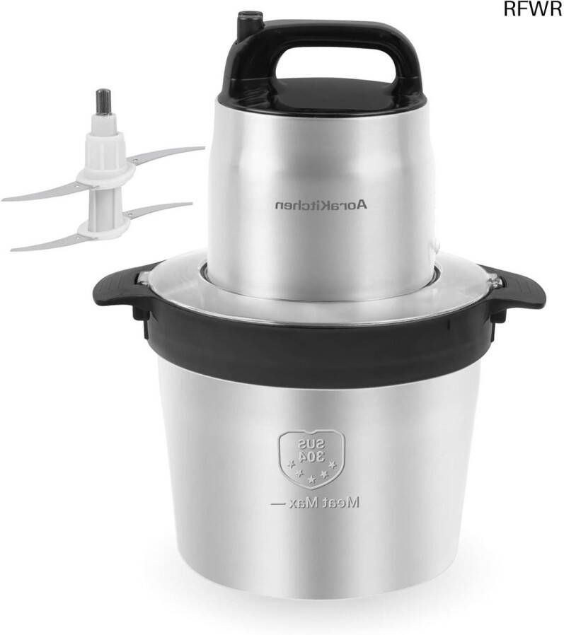 RFWR Elektrische Hakmolen 5 Liter met 2000W Vermogen en 2 Snelheden