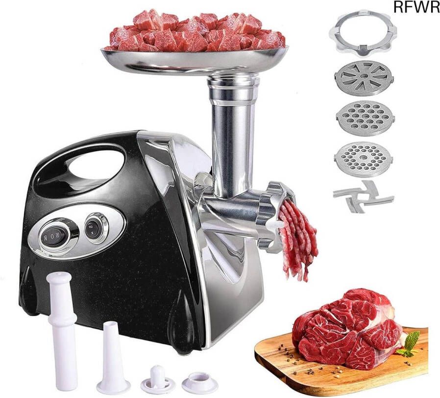 RFWR Elektrische Hakmolen Met 3 Snijschijven 2800W Voor Groenten En Vlees
