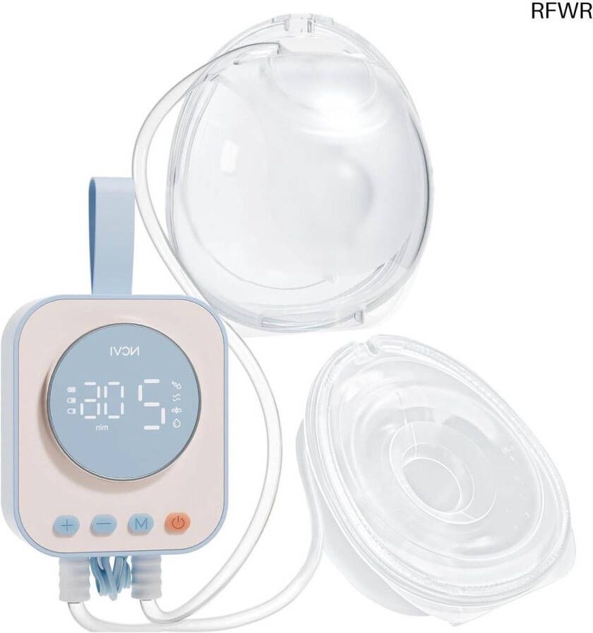 RFWR Elektrische Hands-Free Borstkolf met Dubbele Motor en 9 Zuigkrachtinstellingen