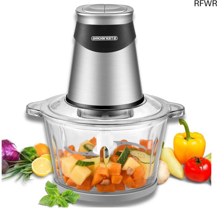 RFWR Elektrische Keukenmachine met 500W Sterke Motor en 1 8L Glazen Kan
