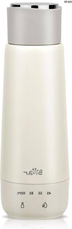 RFWR Elektrische Waterkoker 300 ml 4 Temperatuurinstellingen Dubbellaags RVS Draagbaar voor Reizen