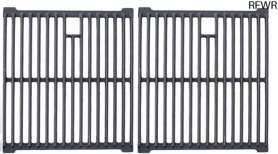 RFWR Gietijzeren grillrooster set voor gasgrill 2-delig BBQ rooster voor perfecte grillresultaten