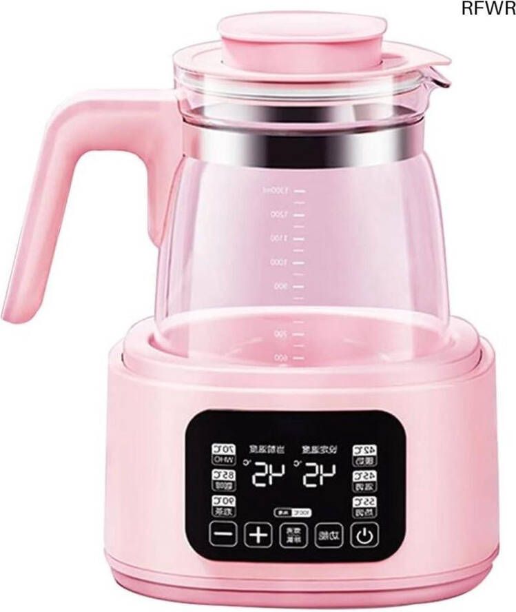 RFWR Glazen Waterkoker 1 3L met Warmtebehoud en Snelle Verwarming