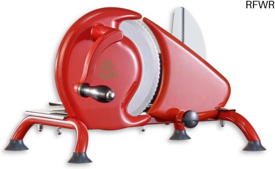 RFWR Handmatige allessnijder in elegant rood voor brood worst en kaas