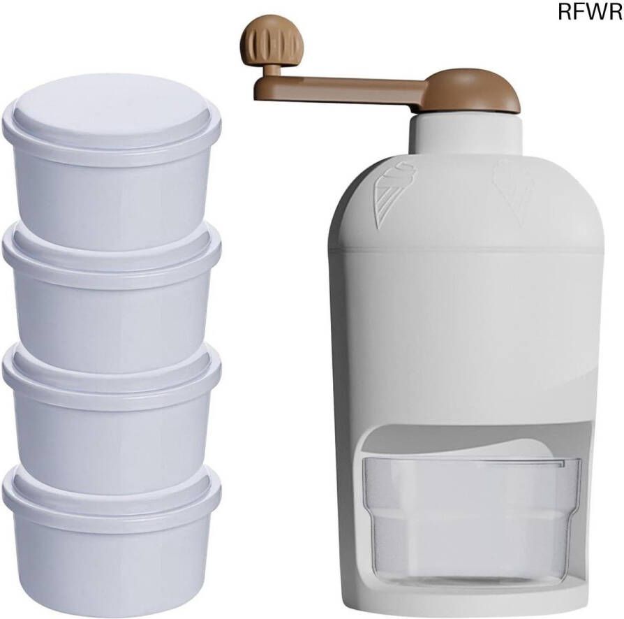 RFWR Handmatige ijsmachine voor thuisgebruik Maak snel en eenvoudig crushed ice slushies en smoothies