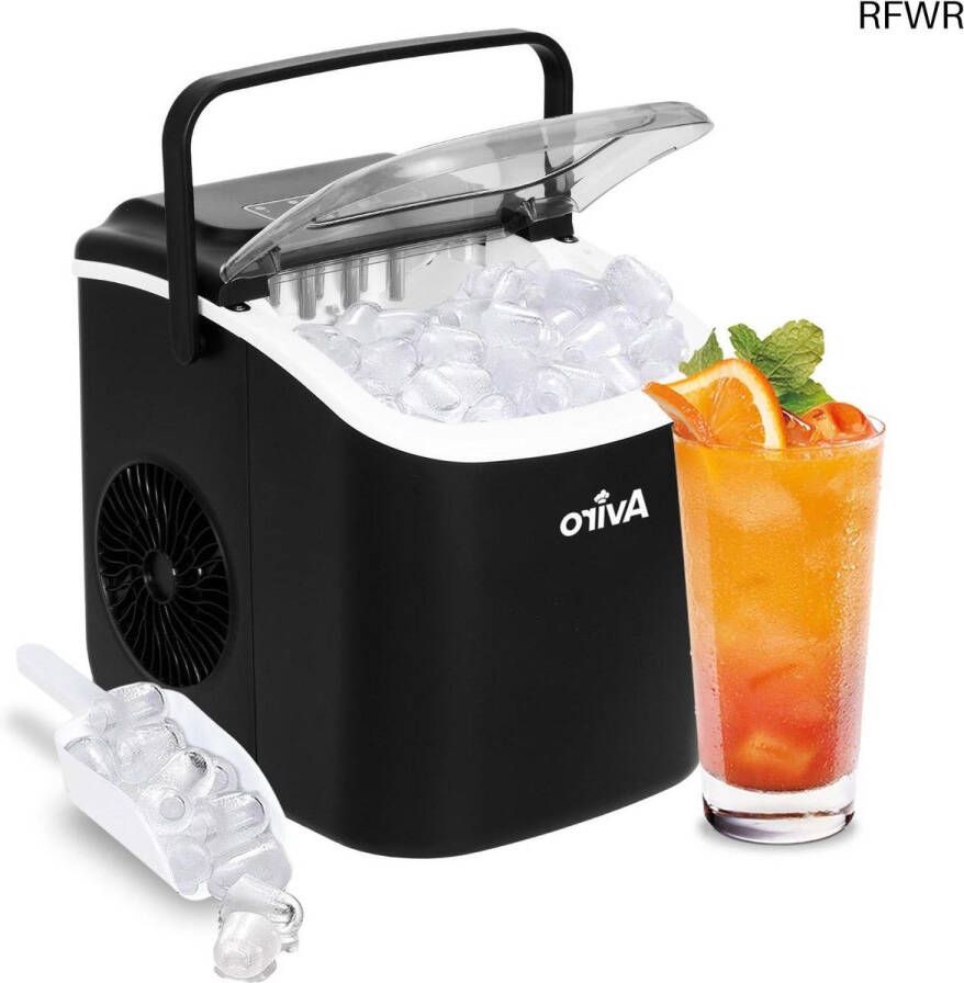 RFWR IJsblokjesmachine 1 3L Snel IJsblokjes Maken Zelfreinigend en Stil Design