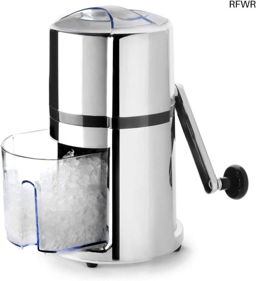 RFWR IJscrusher-machine voor cocktails en dranken Handmatige roestvrijstalen ijsmachine 16 x 16 x 26 cm