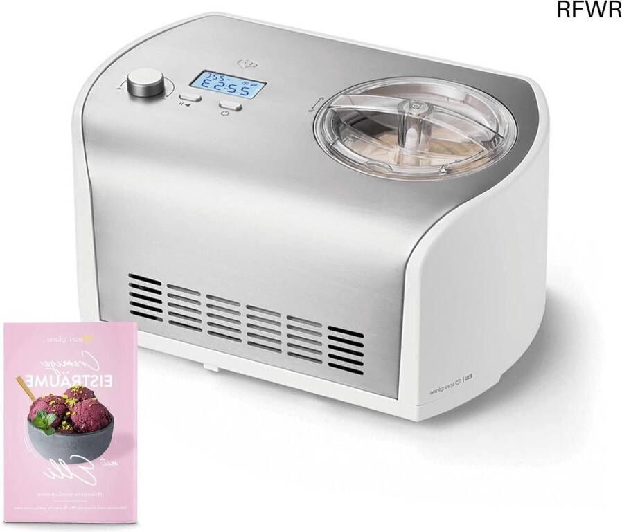 RFWR IJsmachine met zelfkoelende compressor voor romig ijs 1 2 liter