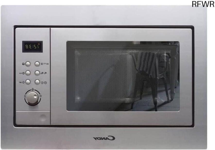 RFWR Inbouwmagnetron met grill digitaal 20 liter 800 W 1000 W roestvrij staal 8 automatische programma's