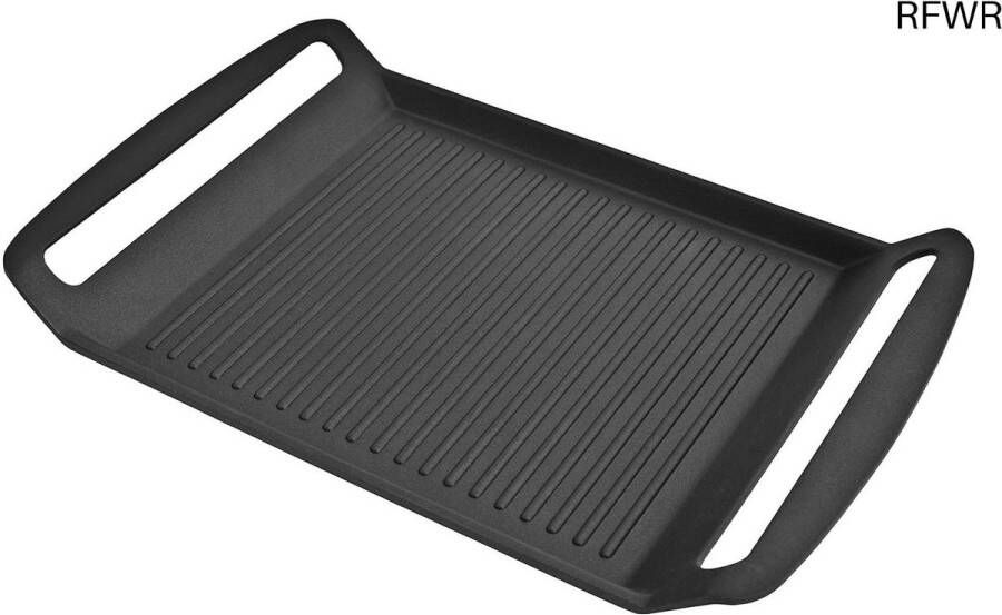 RFWR Inductie Grillplaat van Gegoten Aluminium 39 x 26 cm met Antiaanbaklaag