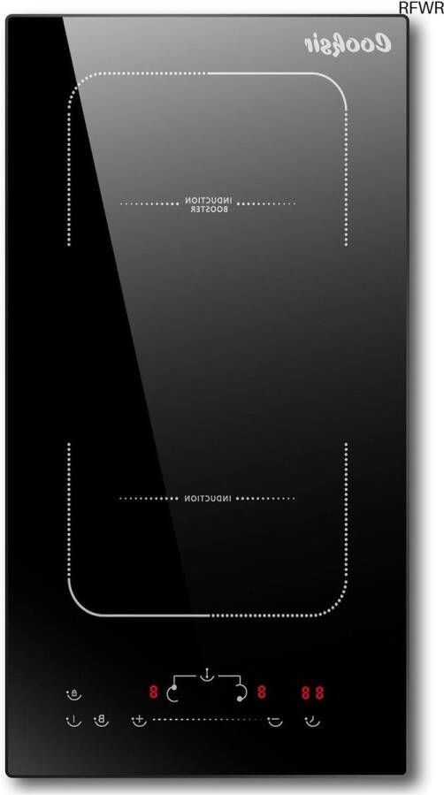 RFWR Inductiekookplaat met dubbele kookzones en flexzone 3500W 29 cm