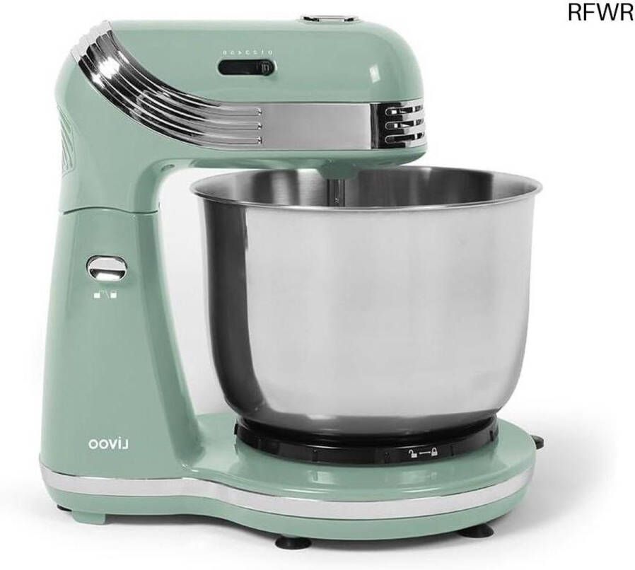 RFWR Keukenmachine 250W met 3L Kom en 6 Snelheden voor Desserts en Gerechten