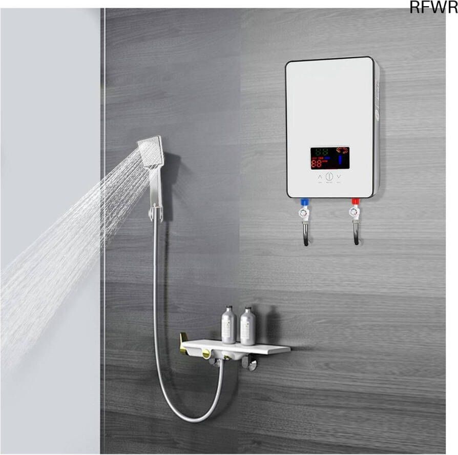 RFWR Kleine elektrische doorstroomboiler Instant warm water voor keuken en badkamer Efficiënt en ruimtebesparend 6500W 220V