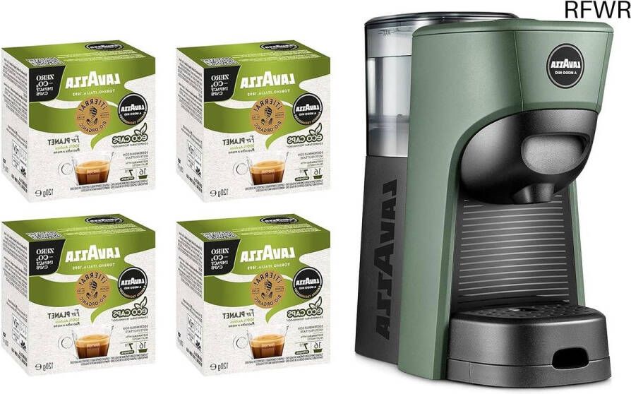 RFWR Koffiezetapparaat Tiny Eco Green met 64 capsules Duurzaam en Compact